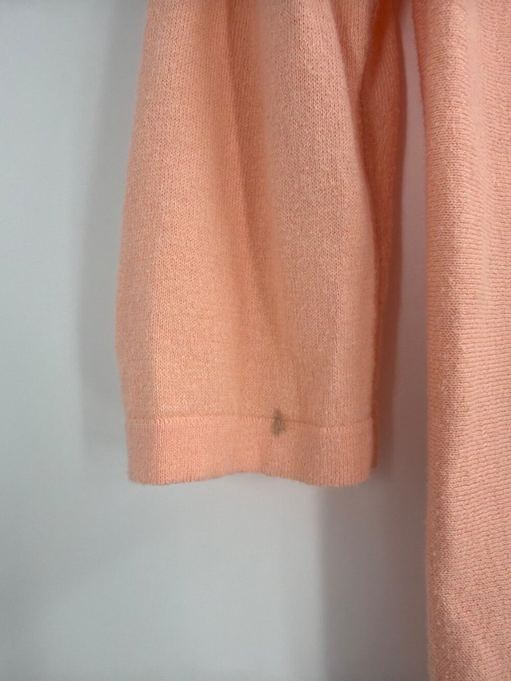 Lilly Pulitzer Dayna 3/4 Sleeve Sweater Peach Gray Coolmax Womens Medium Preppy - Picture 3 of 9